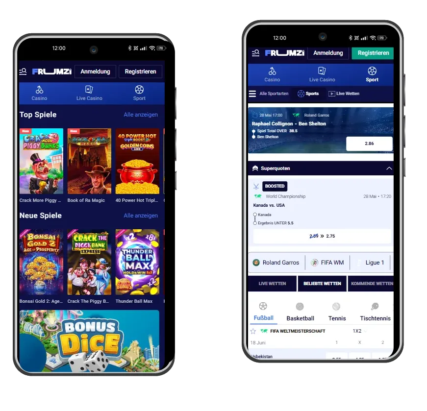frumzi casino version mobile
