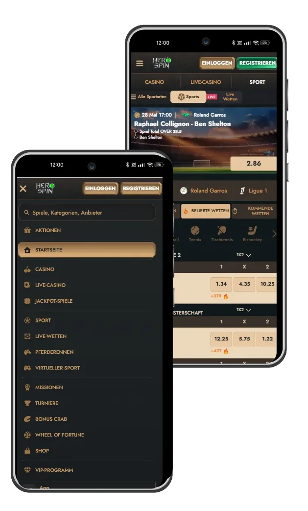hero spin casino mobile